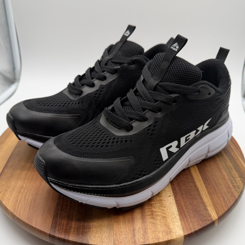 RBX Linez-M Men's 8 1/2 Black White Running Training Sneakers 0702